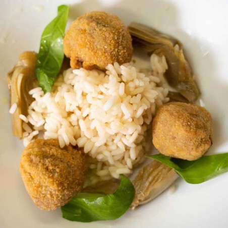 Polpette di melanzane e riso